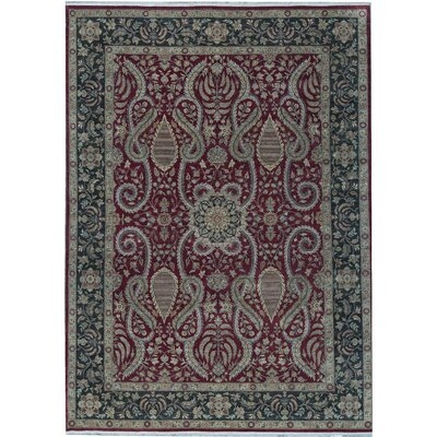 One-of-a-Kind Mountain King Hand-Knotted Red 9'11" x 13'9" Wool Area Rug - Image 0