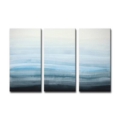 Coastal Mist by Norman Wyatt Jr. - 3 Piece Wrapped Canvas Painting Print Set - Image 0