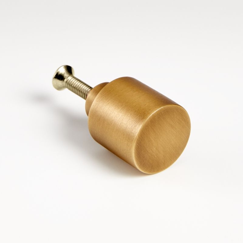 Round Antique Brass Knob - Image 7