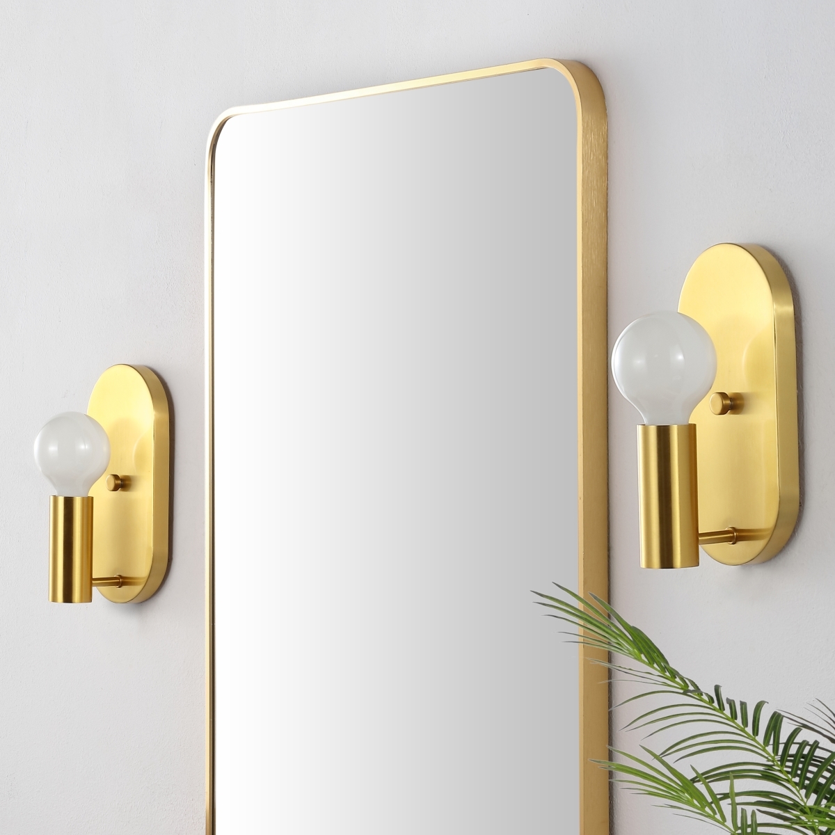 Irima 4" Wall Sconce - Brass - Safavieh - Image 0