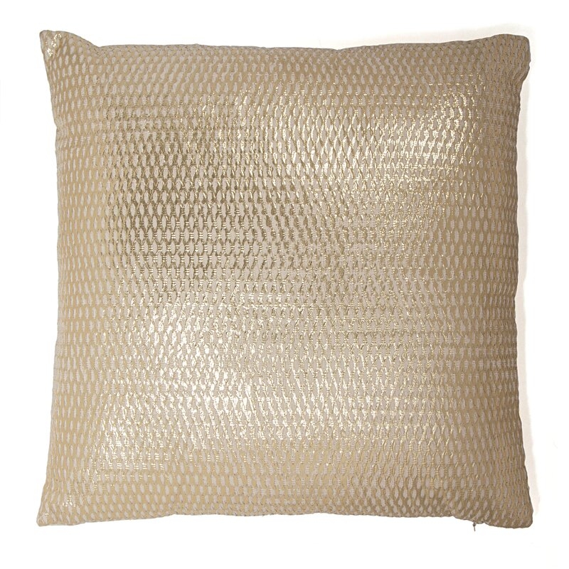 Sivaana Indoor/Outdoor Throw Pillow Color: Gold - Image 0