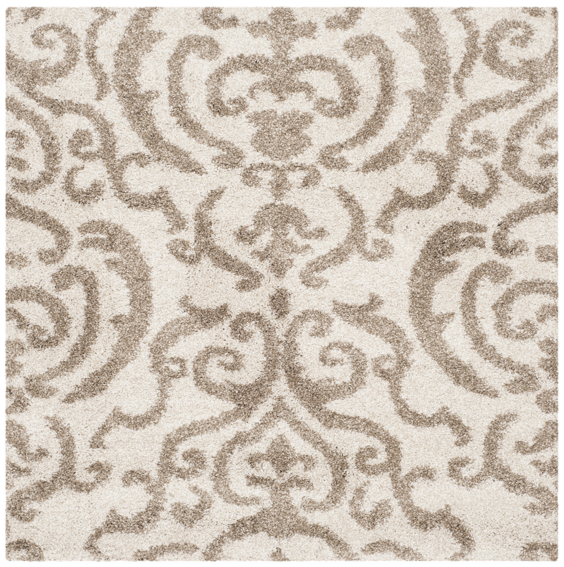 Arlo Home Woven Area Rug, SG462-1113, Cream/Beige,  6' 7" X 6' 7" Square - Image 0