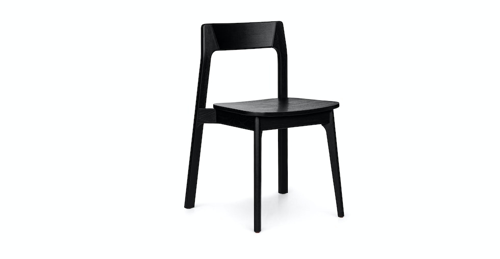 Gusfa Black Stackable Dining Chair - Image 0