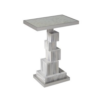 Touche Pedestal End Table