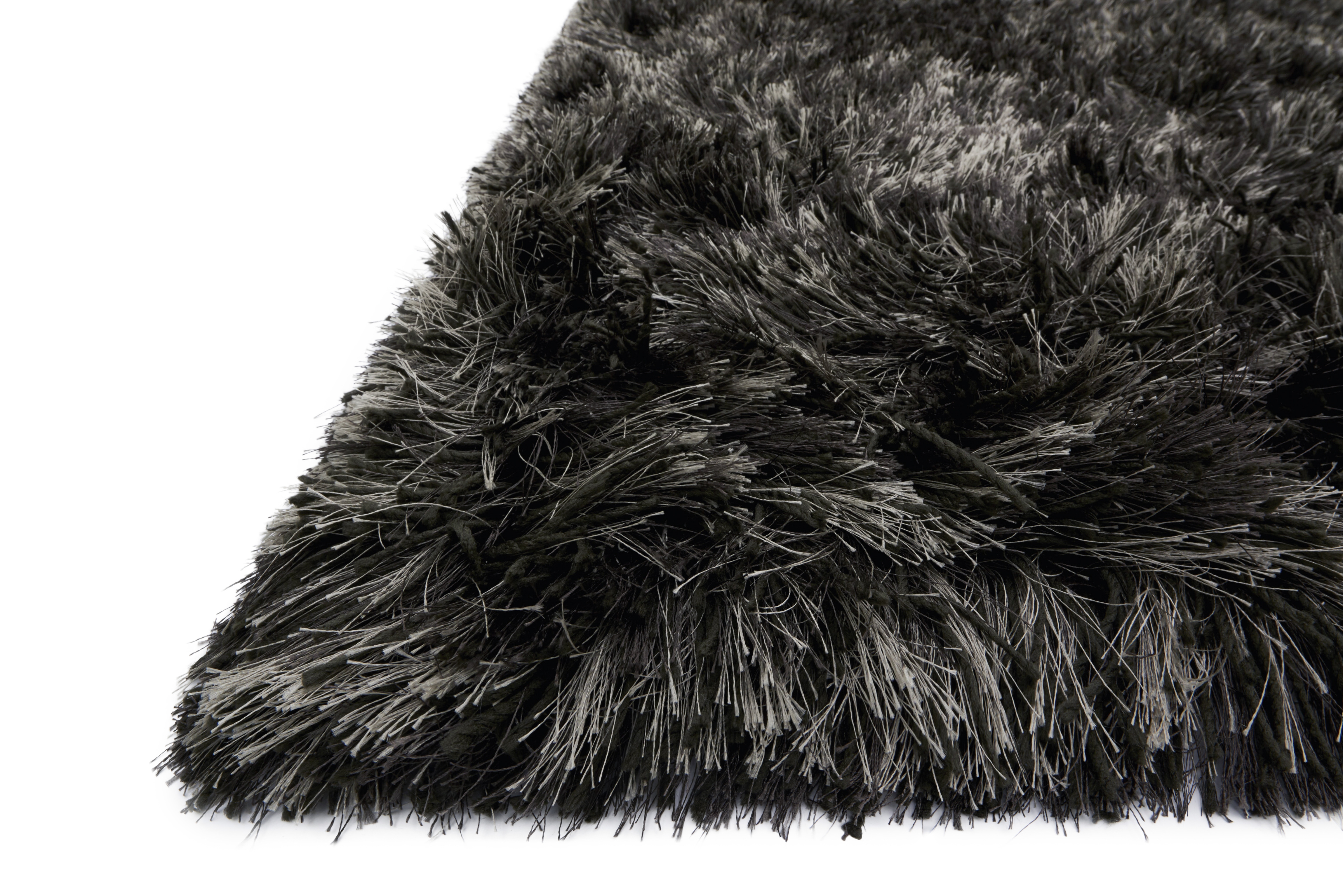 Loloi London Shag LJ-01 Charcoal / Silver 3'-6" x 5'-6" - Image 1