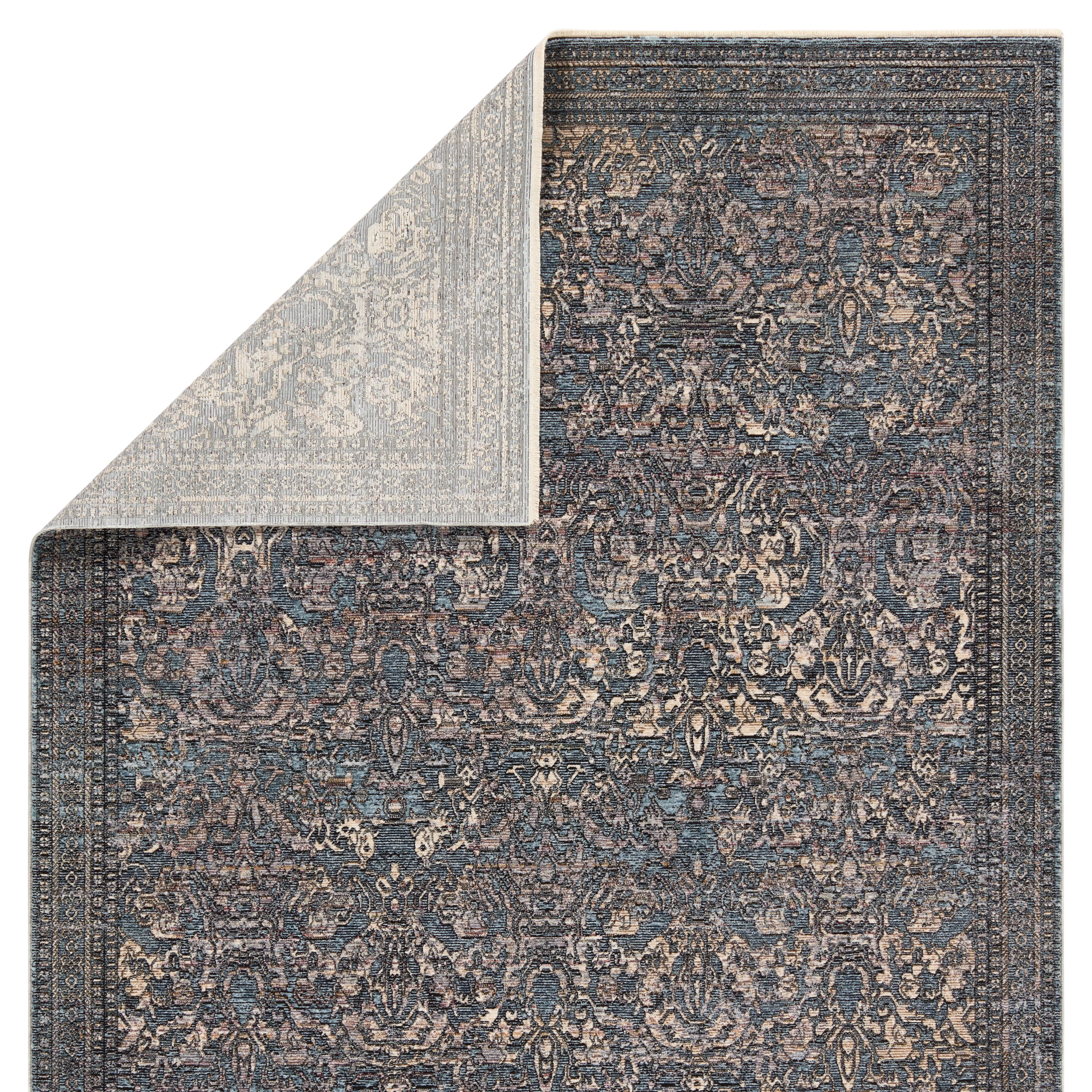 Feronia Oriental Blue/ Cream Area Rug (10'X14') - Image 2
