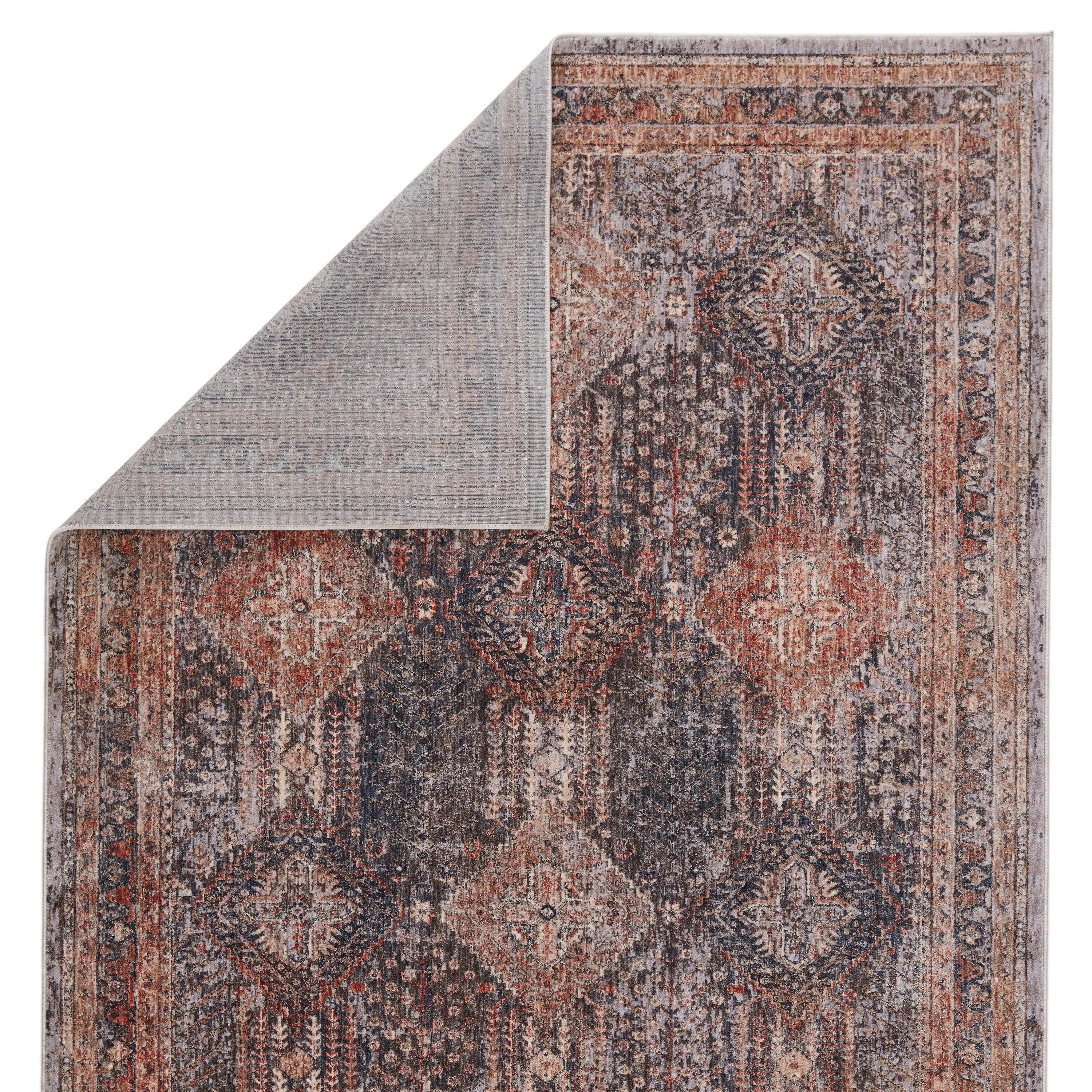 Vibe by Rhosyn Tribal Blue/ Red Area Rug (9'X13') - Image 2
