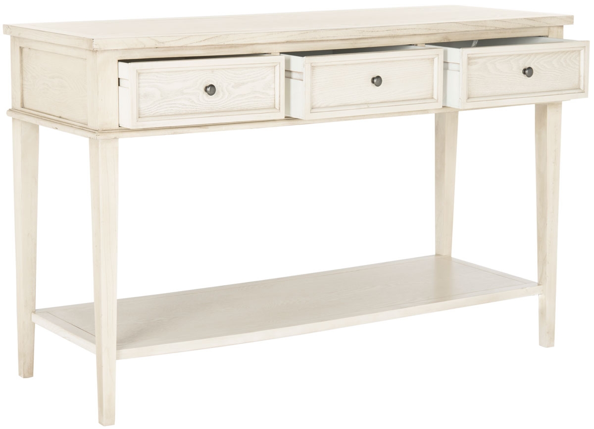 Manelin Console With Storage Drawers - White Wash - Arlo Home - Image 2