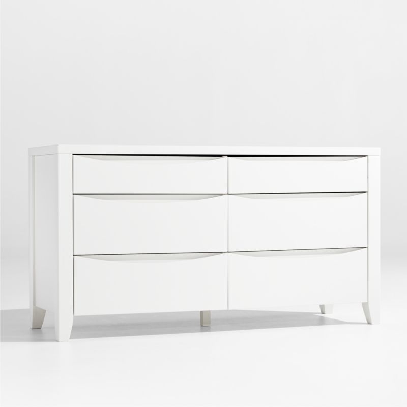 Hilde White Wood Dresser - Image 3