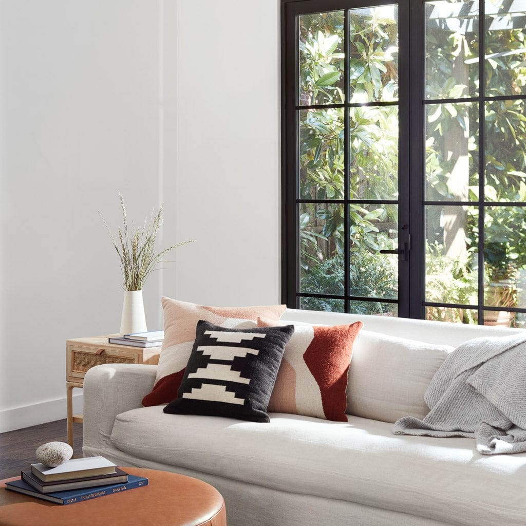 The Citizenry Las Gradas Pillow | 18" x 18" | Black - Image 1