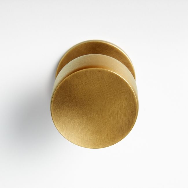 Oval Antique Brass Knob - Image 0