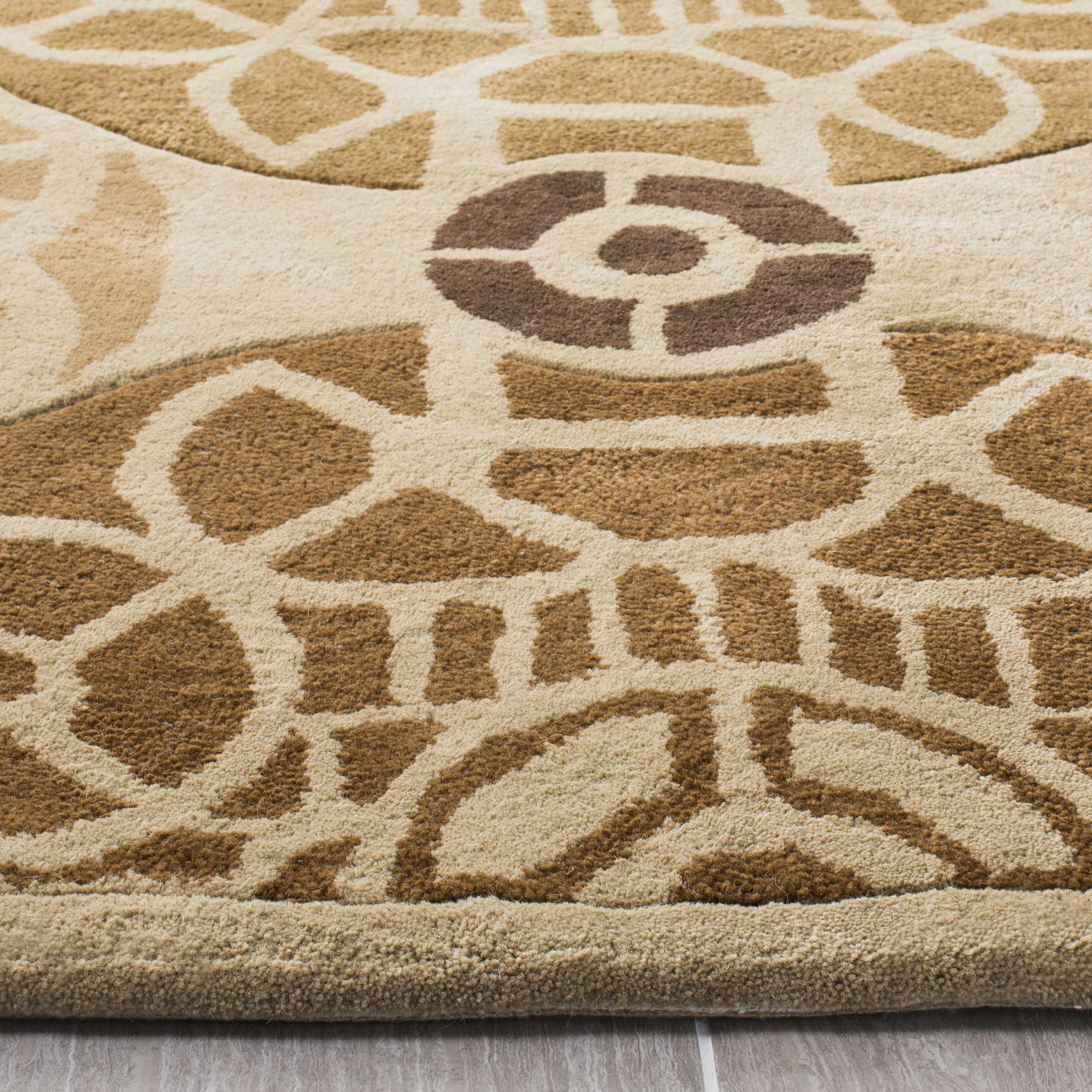 Arlo Home Hand Tufted Area Rug, CPR353B, Gold/Multi,  8' X 10' - Image 2