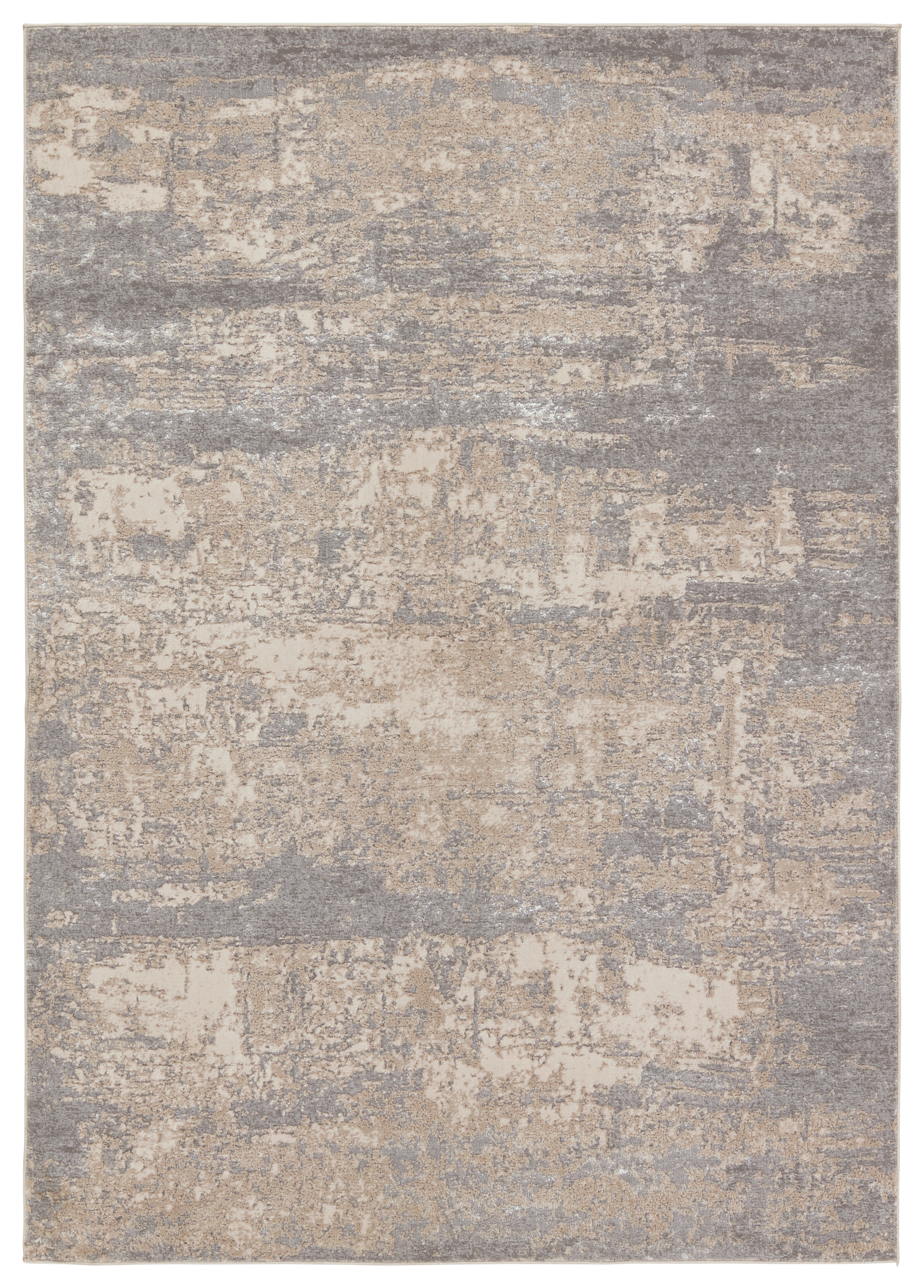 Sanford Abstract Slate/ Light Taupe Area Rug (6'7"X9'6") - Image 0