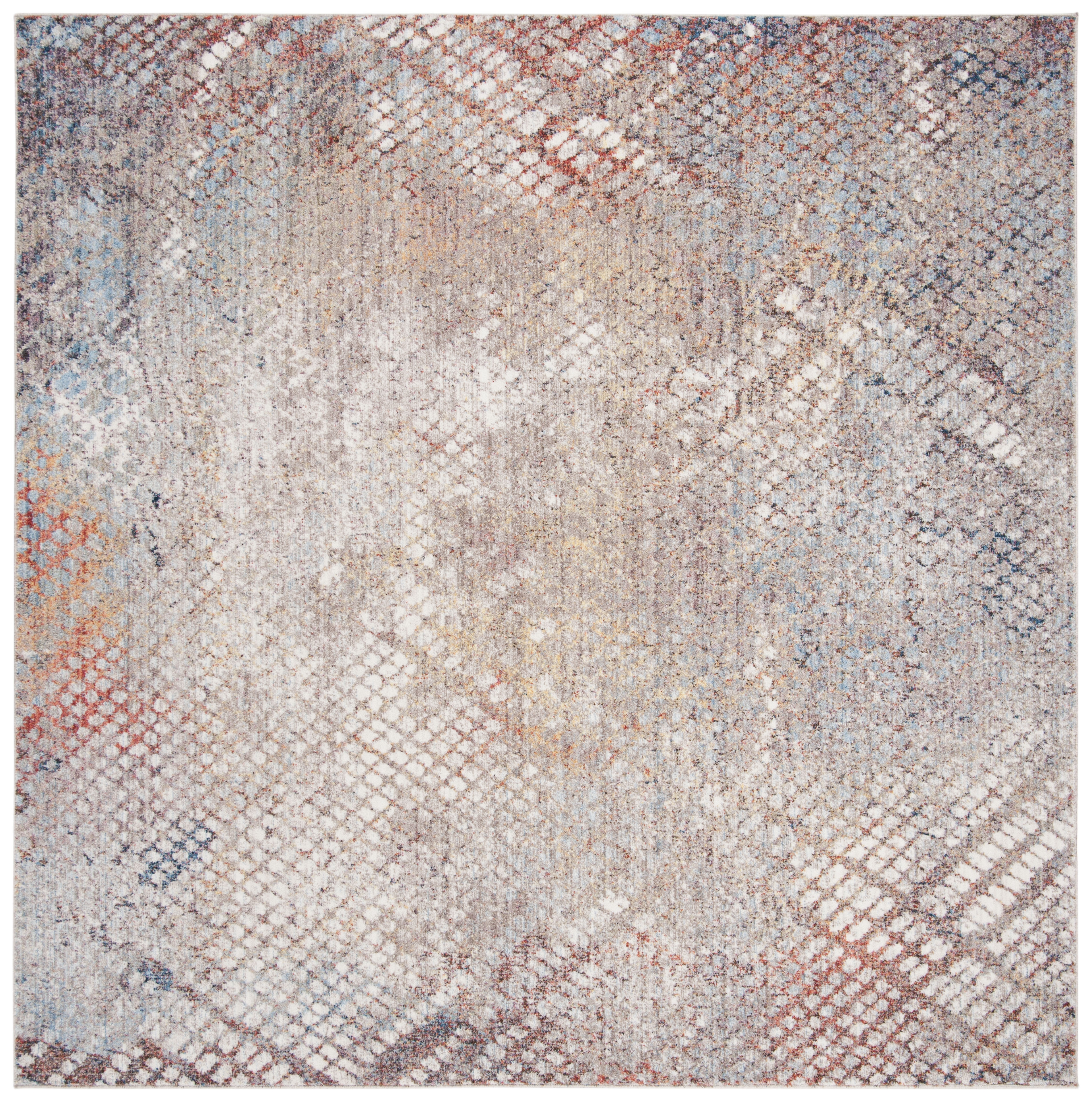 Arlo Home Woven Area Rug, MNY655A, Grey/Gold,  7' X 7' Square - Image 0