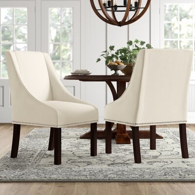 Sorrento Linen Upholstered Arm Chair - Image 0