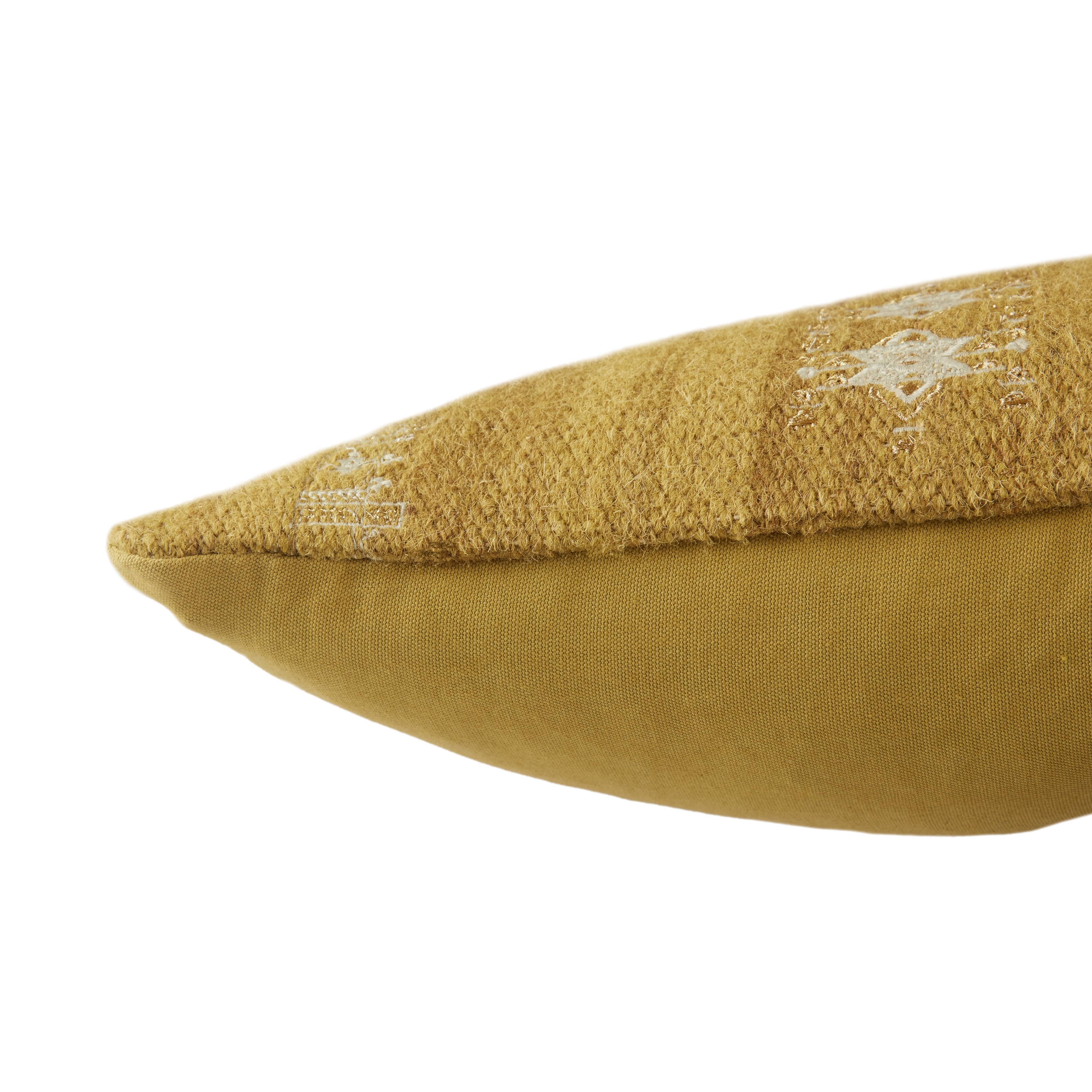 Puebla Long Lumbar Pillow, Sauterne, 48" x 13" - Image 2
