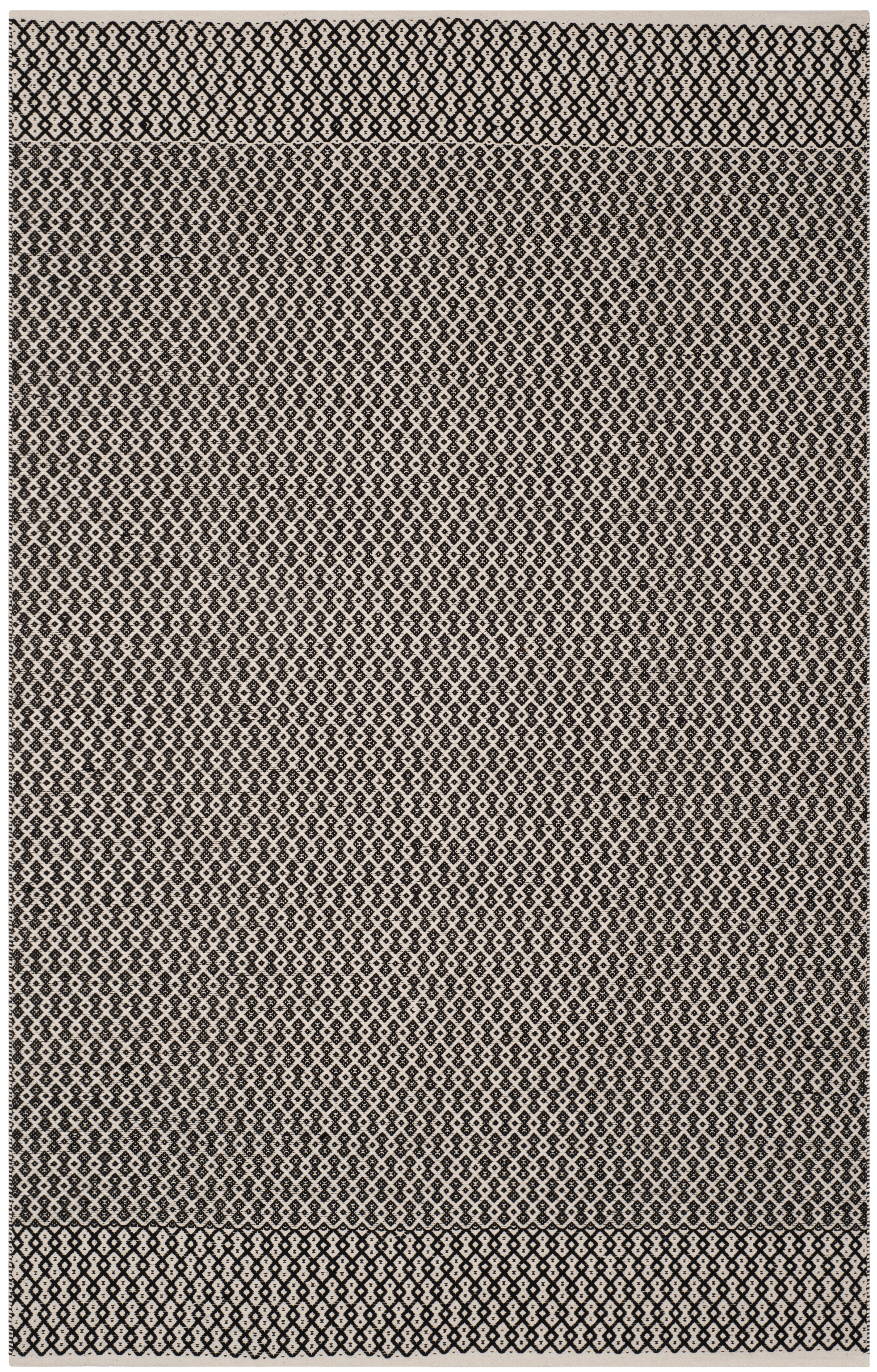 Arlo Home Hand Woven Area Rug, MTK339D, Ivory/Black,  6' X 9' - Image 0