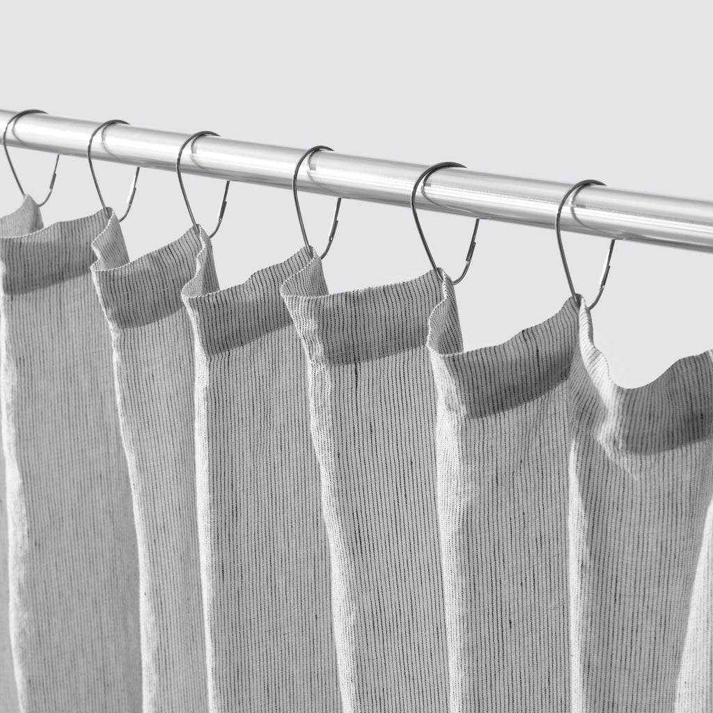 The Citizenry Stonewashed Linen Shower Curtain | Blue - Image 10