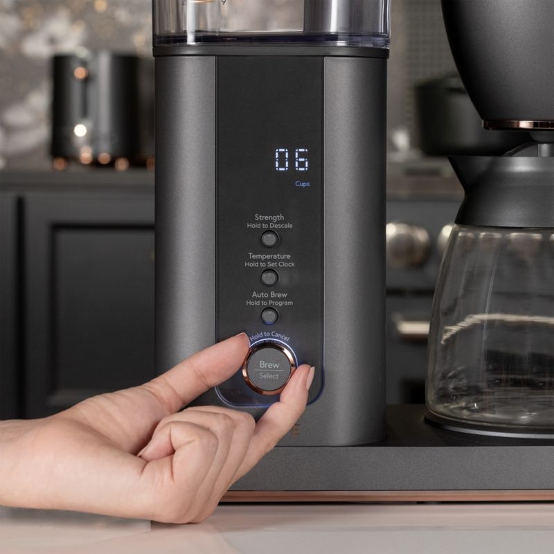 Café ™ Matte Black 10-Cup Drip Coffee Maker with Glass Carafe - Image 1