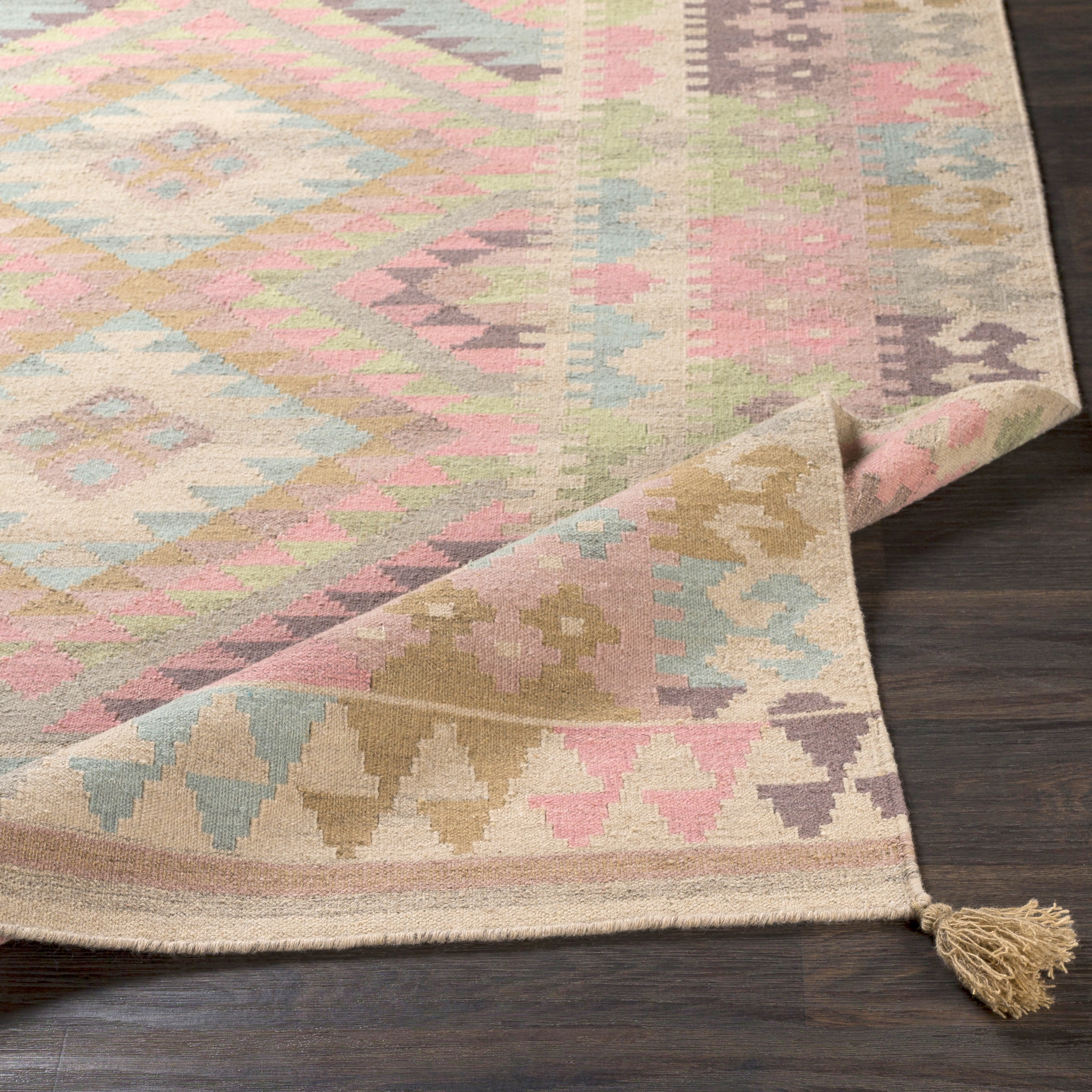 Adia Pink Indoor 2' x 3' Handmade Rug - Image 4