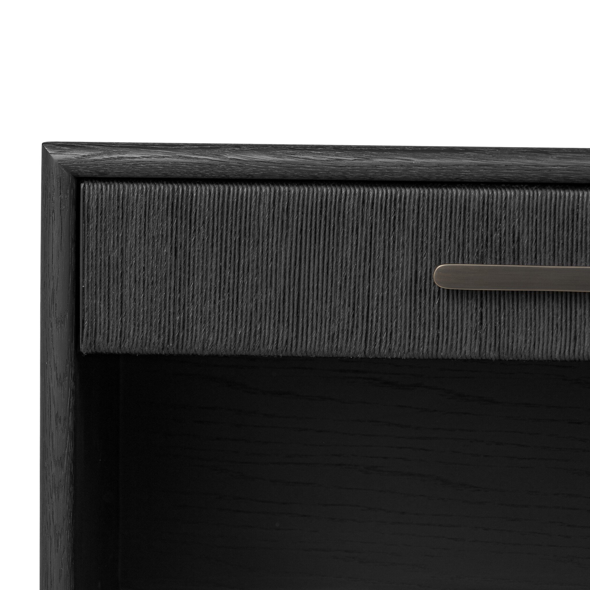 Rosenell Open Nightstand - Black Oak Veneer - Image 6