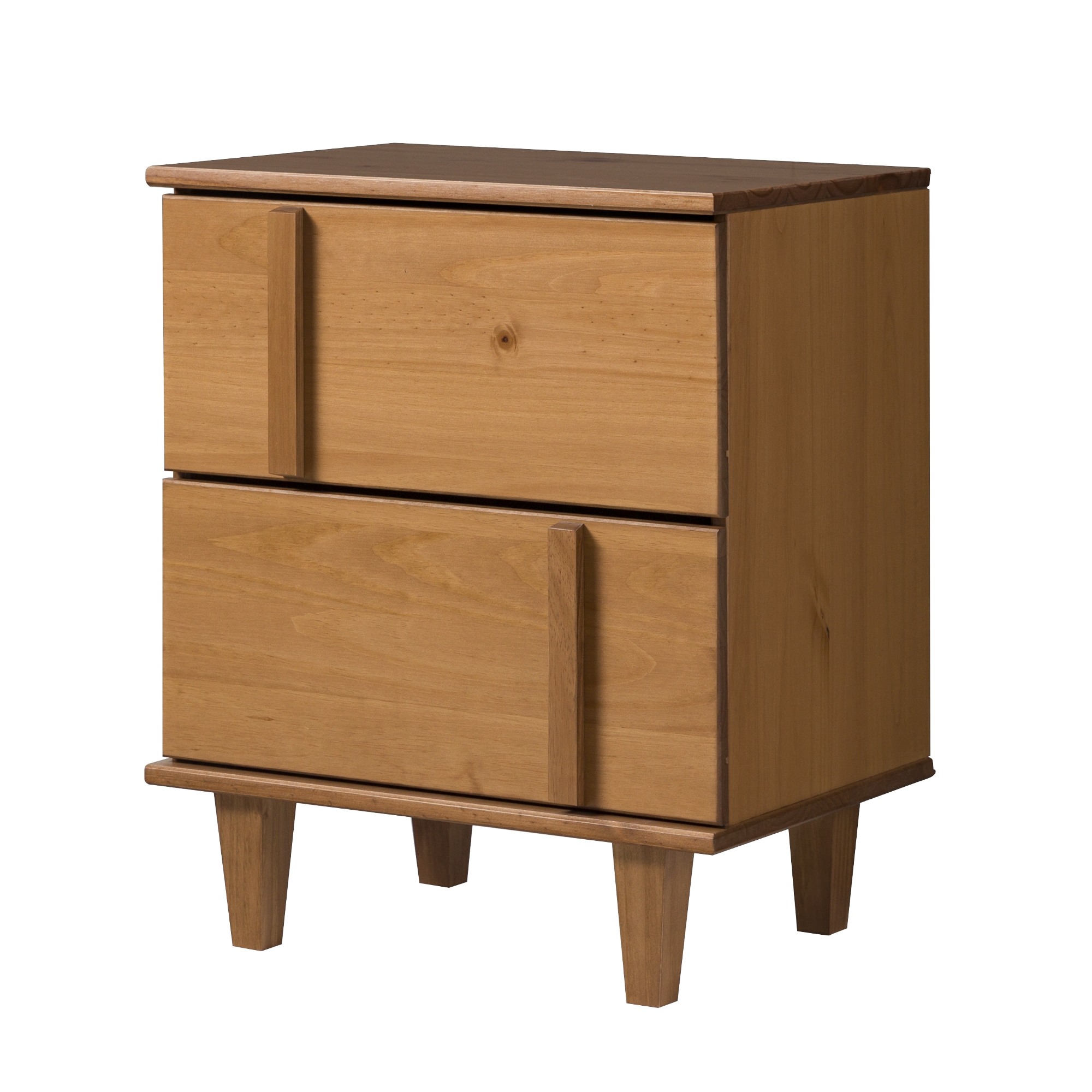 20" Modern Solid Wood Nightstand - Caramel - Image 5