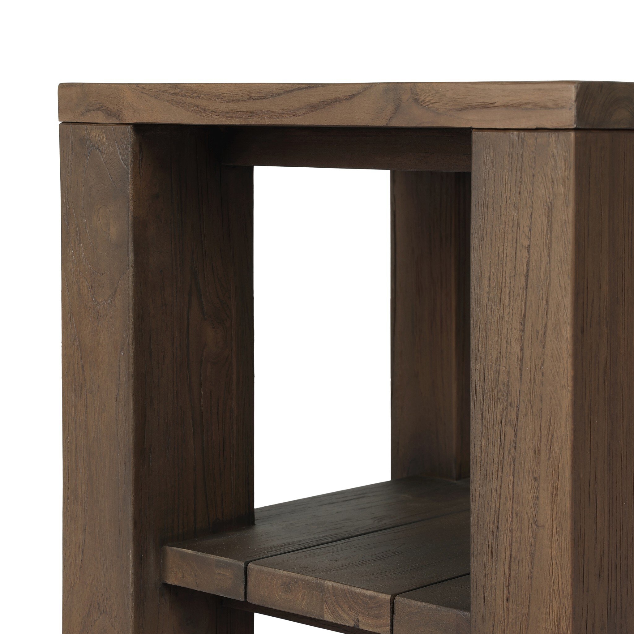 Roca Outdoor End Table - Stained Heritage Brown-FSC - Image 9