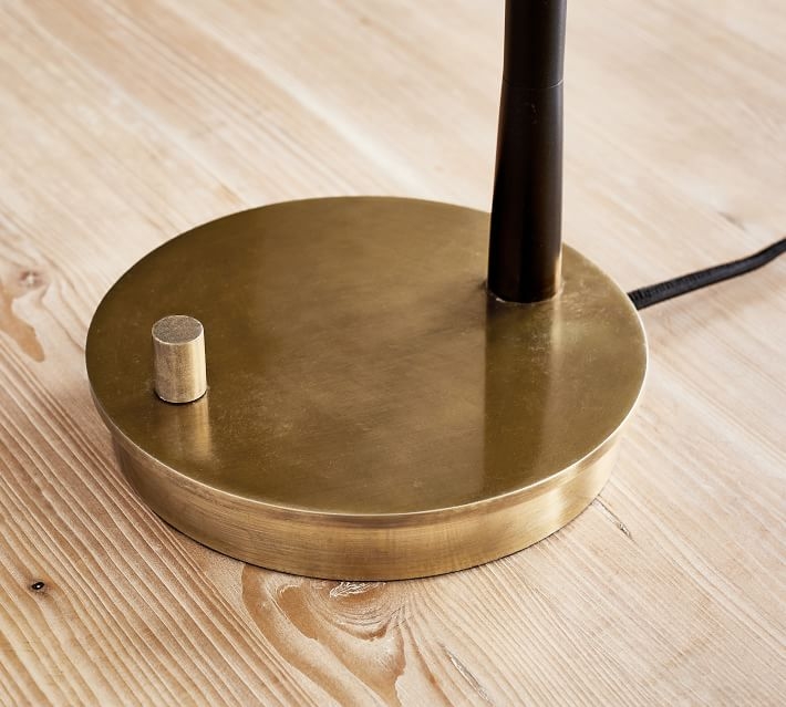 Leland Metal Task Table Lamp, Bronze & Antique Brass - Image 3