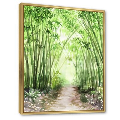 Little Road Bamboo Forest - Traditional Canvas Wall Art Print - Image 0