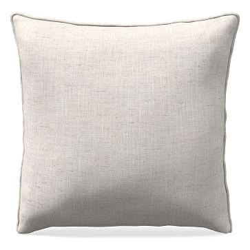 26"x 26" Welt Seam Pillow, N/A, Performance Coastal Linen, White, N/A - Image 0