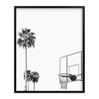 Hoops and Palms Framed Art by Minted(R), Black, 16x20 - Image 0