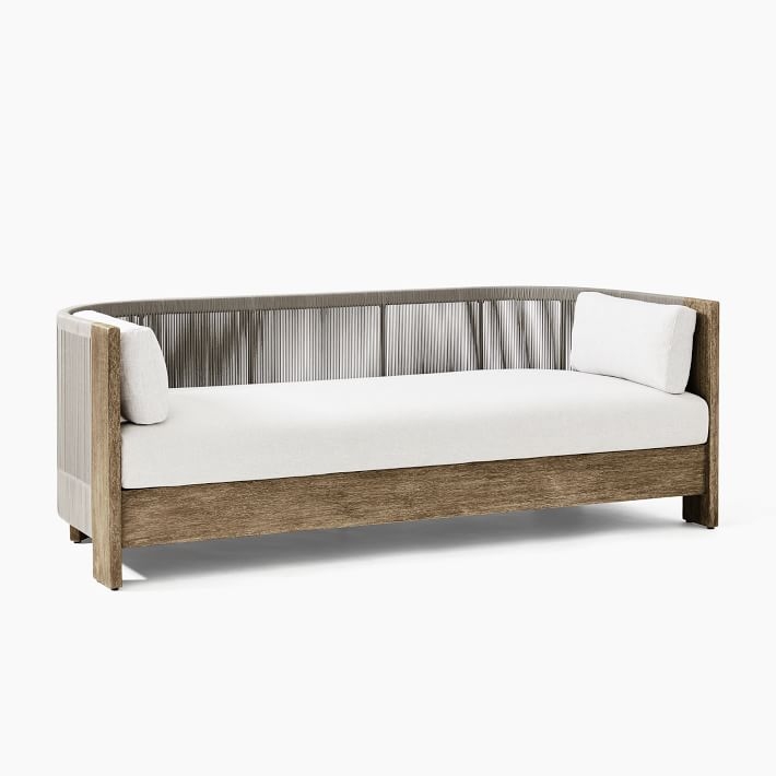 Porto Collection Driftwood & Warm Cement Cord Sofa - Image 2