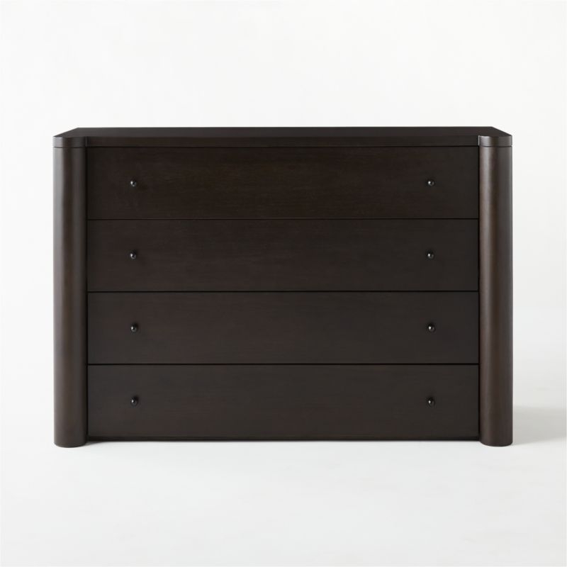 Port Low 4-Drawer Blackened Walnut Wood Dresser by Kara Mann - Image 2