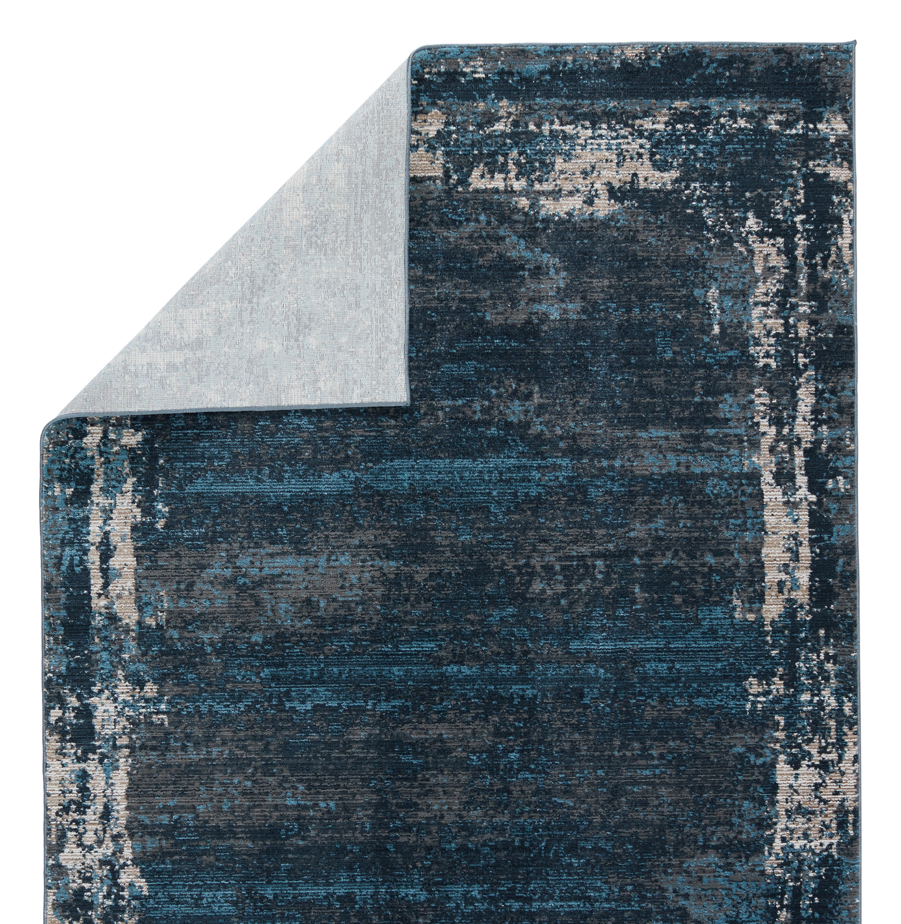 Vibe by Aleph Abstract Blue/ Gray Area Rug (8'X10') - Image 2