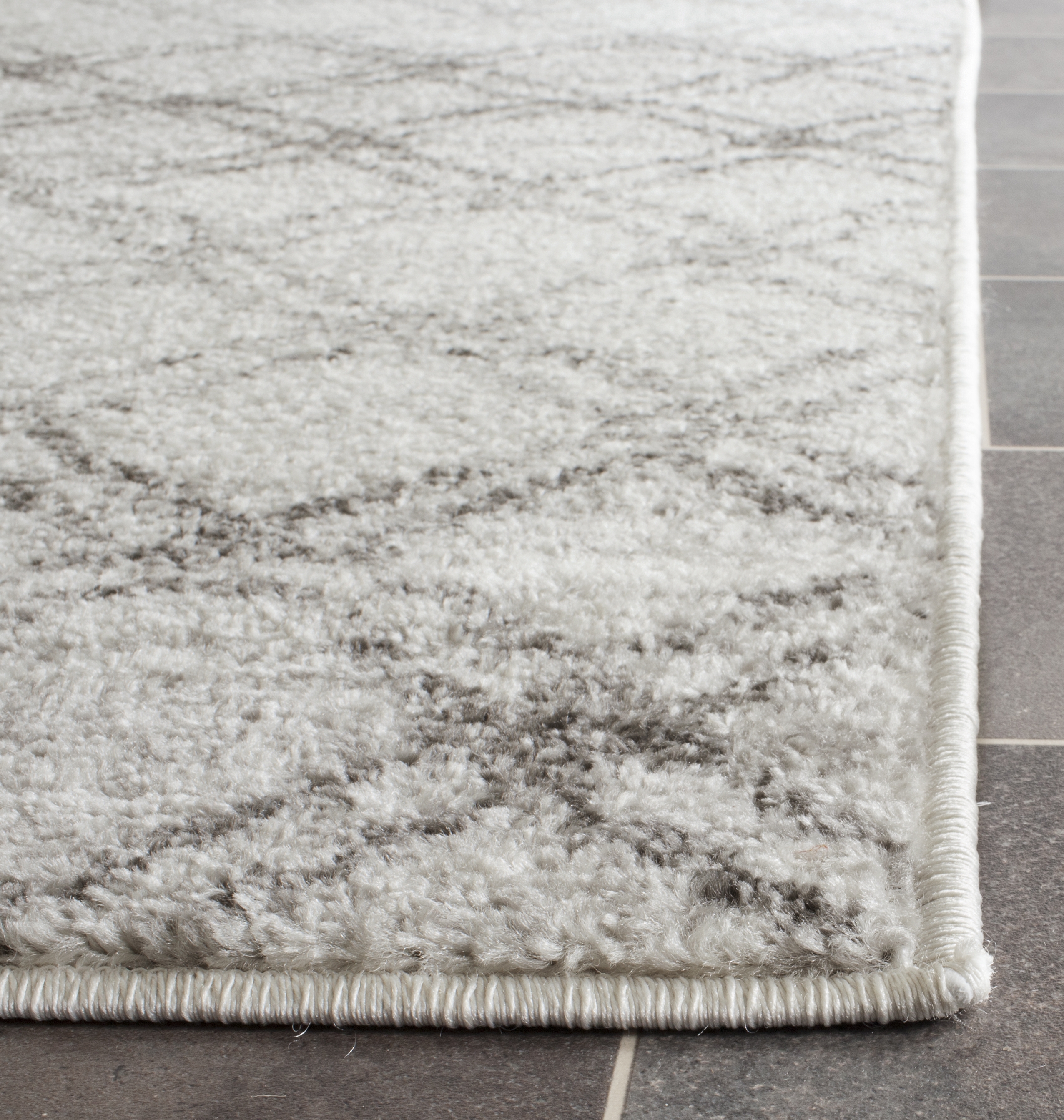 Arlo Home Woven Area Rug, ADR105P, Silver/Charcoal,  2' 6" X 8' - Image 2