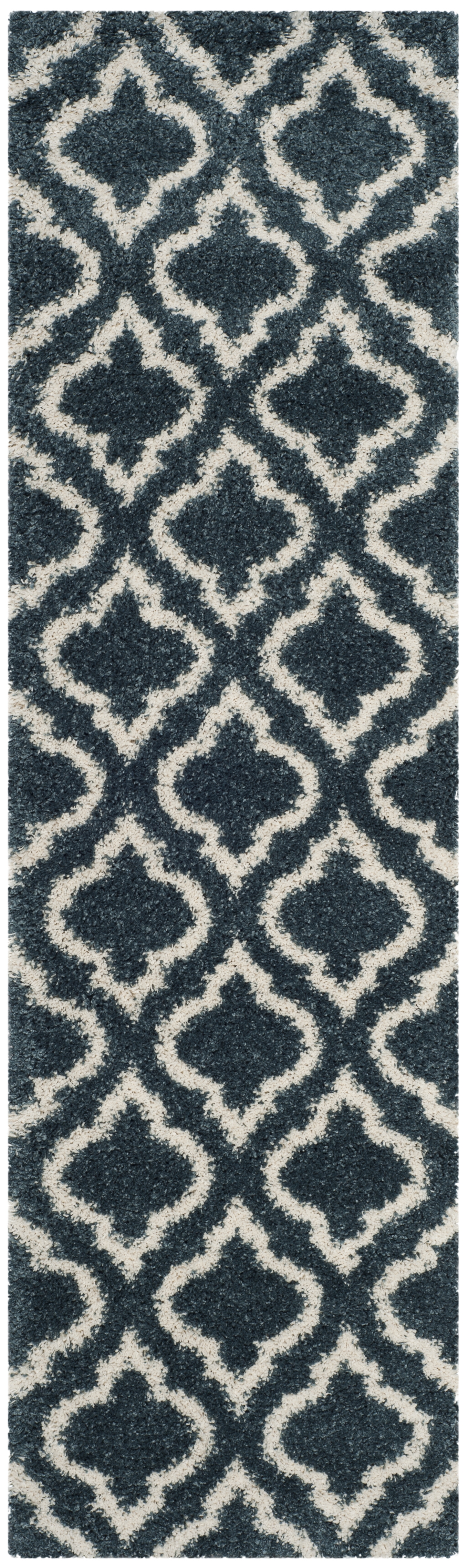 Arlo Home Woven Area Rug, SGH284L, Slate Blue/Ivory,  2' 3" X 8' - Image 0