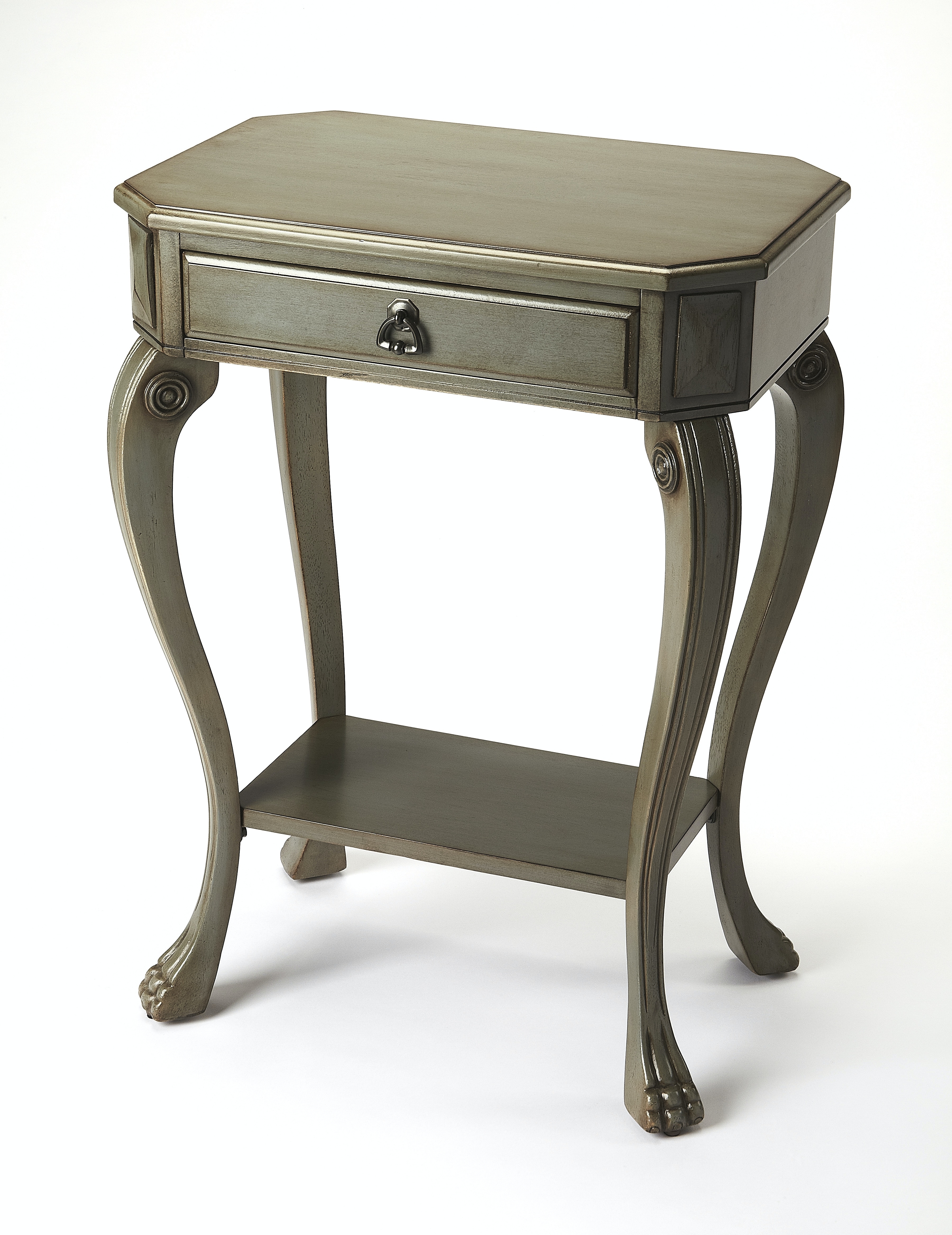 Channing Silver Satin Console Table - Image 0
