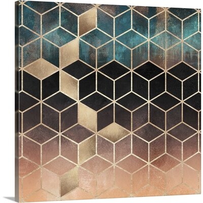 Ombre Dream Cubes Canvas Wall Art - Image 0