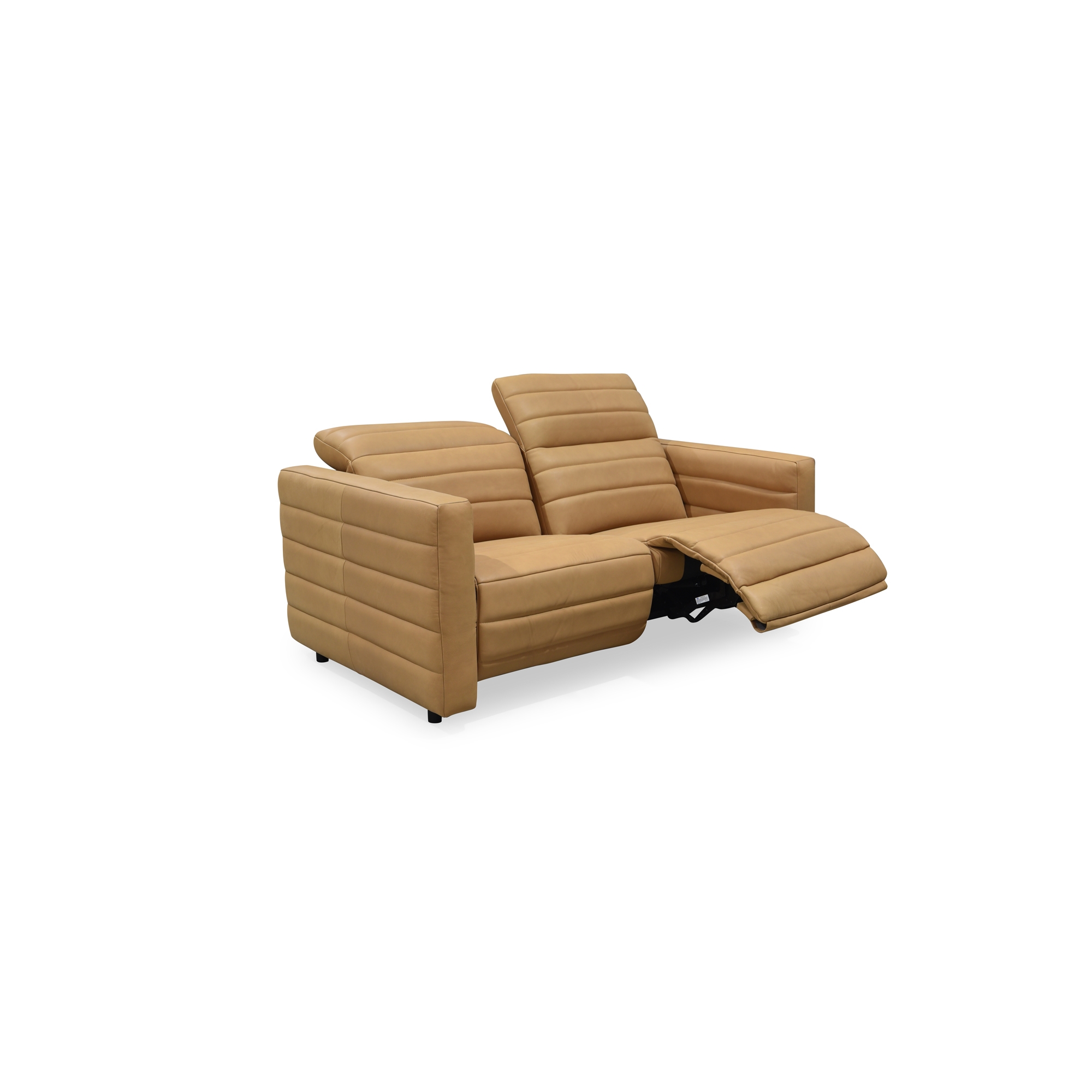 Juno Power Recliner Sofa Tan Leather - Image 1