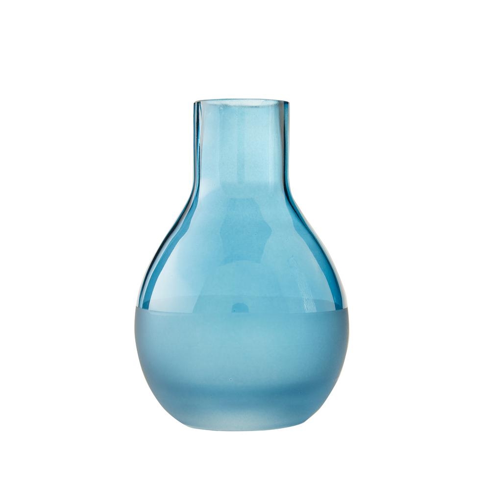 SATURDAY KNIGHT LTD. Ombre Freestanding Small Vase in Teal, Blue - Image 0