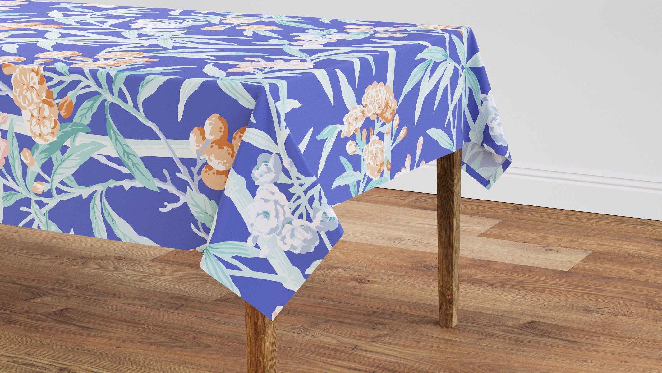 Tablecloth 56" x 144", Lapis Lanai, 56" x 144" - Image 0