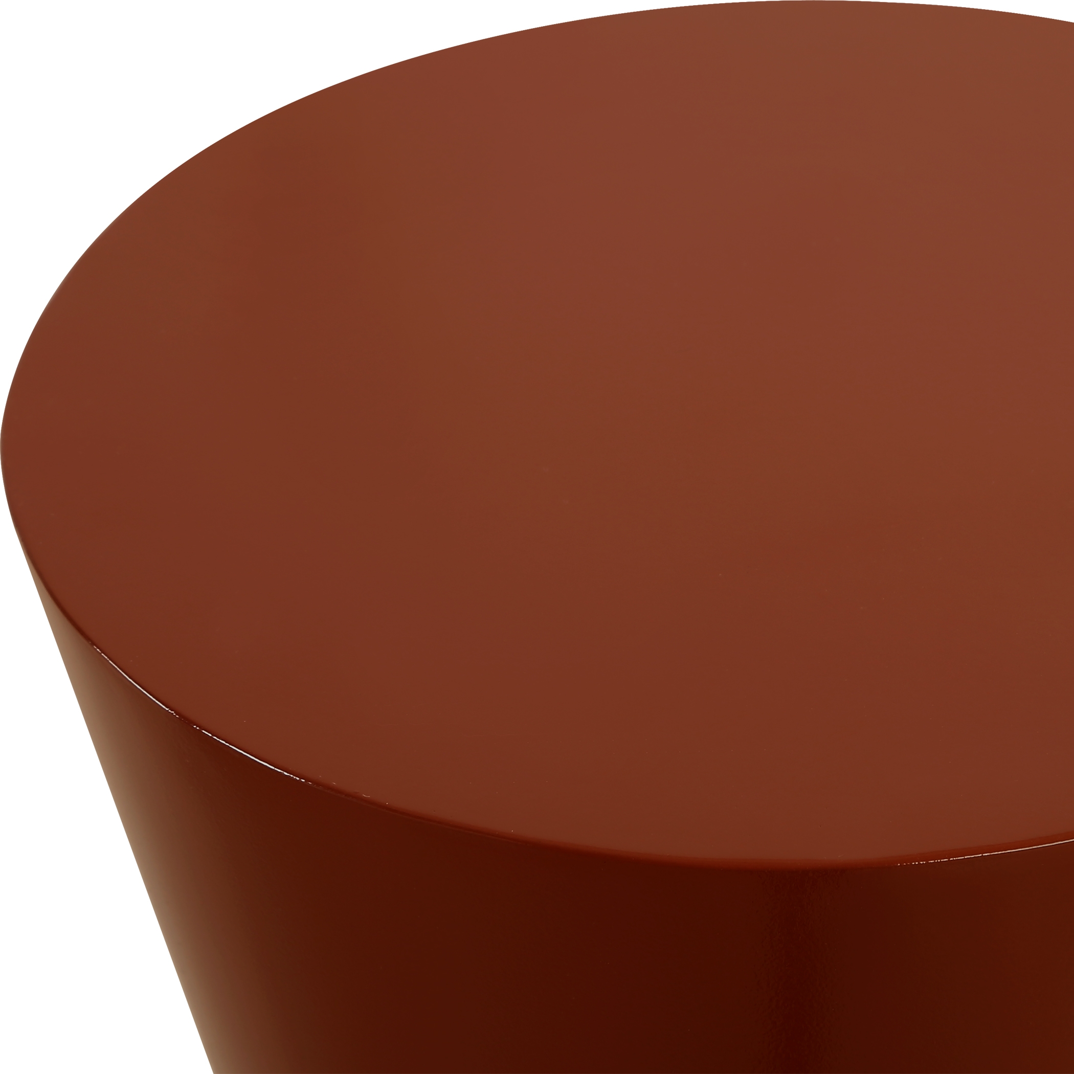 Hepler Gloss Terracotta Drink Table - Image 2