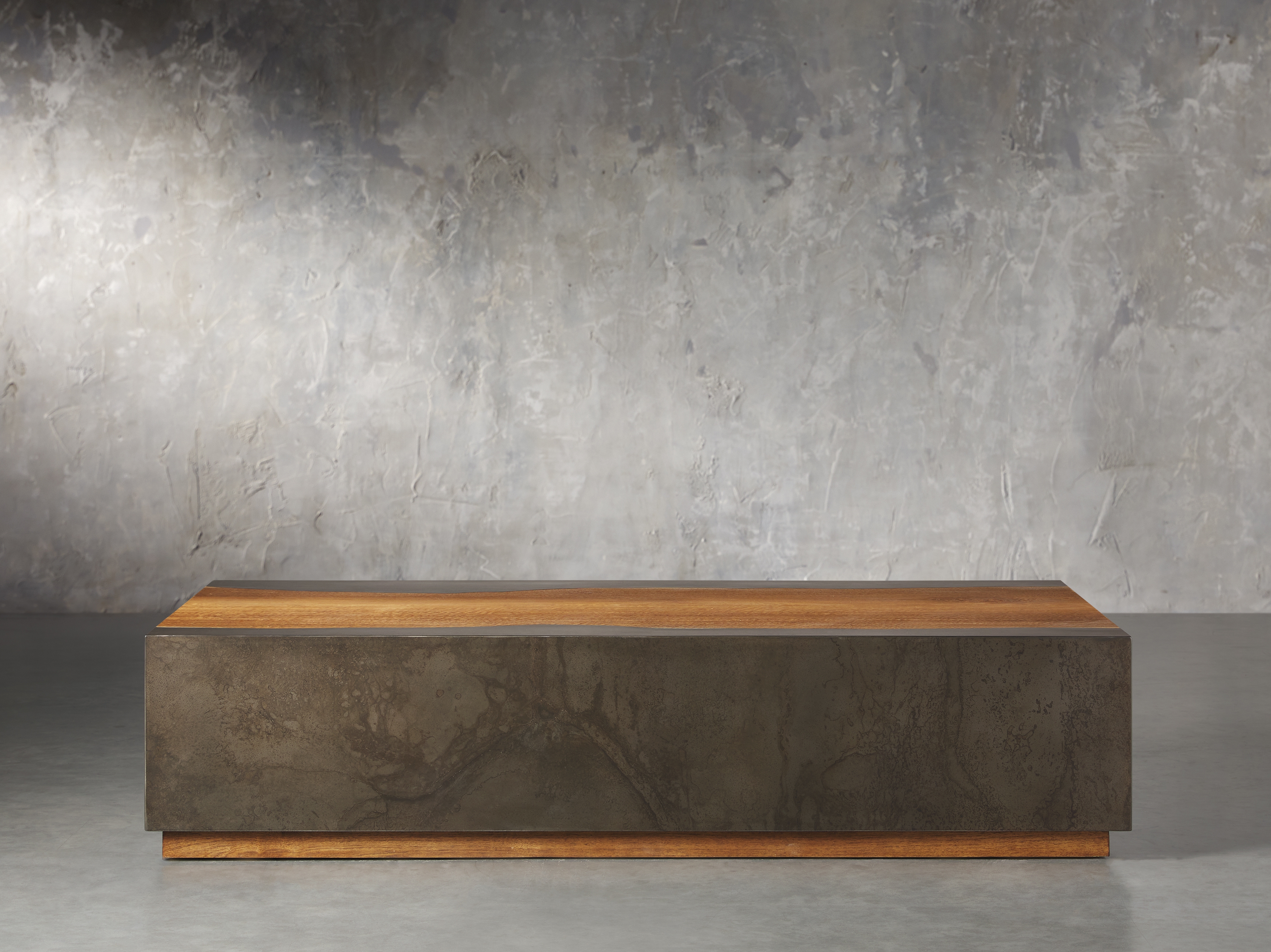 Acacius Coffee Table in Wood 64" Brown - Image 0