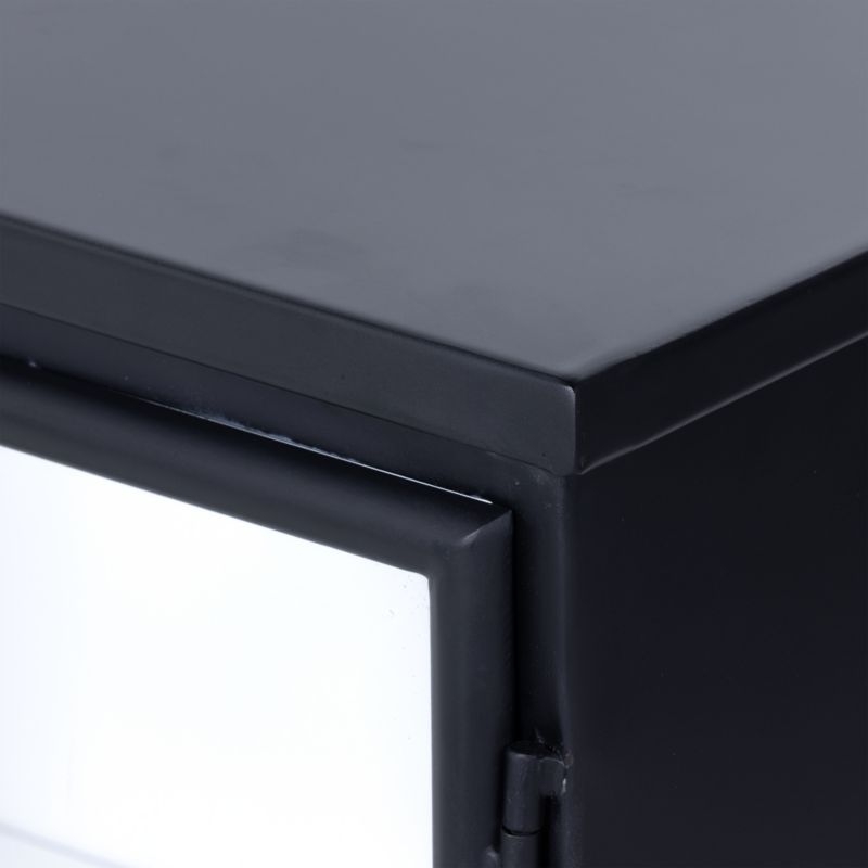 Kedzie Iron Storage Media Console with Glass Doors - Image 3