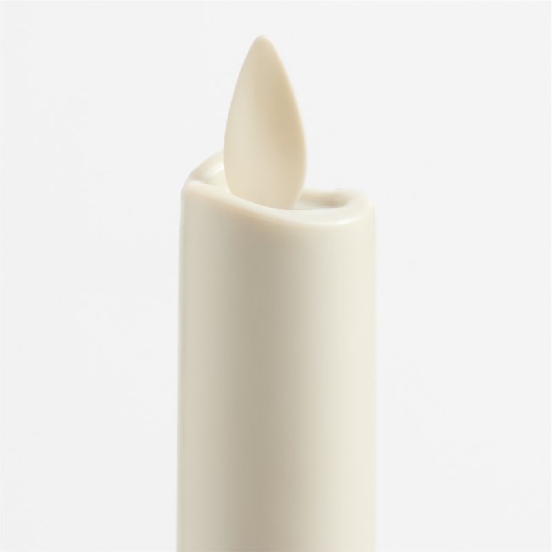 Flicker Flameless White Taper Candle 12" - Image 2