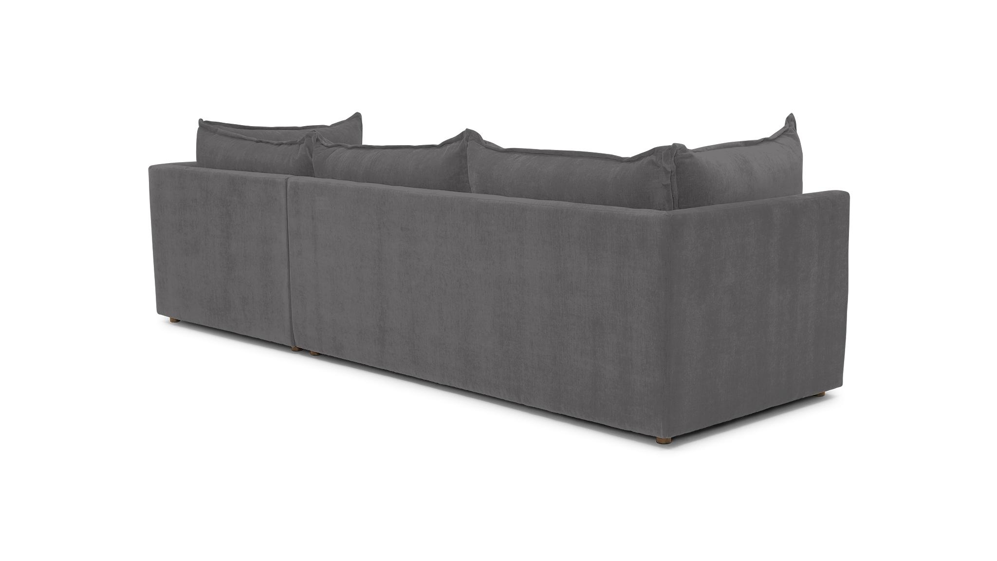Gray Wilder Mid Century Modern Sectional - Royale Ash - Right - Image 3