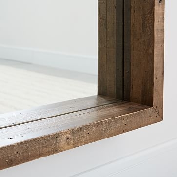 Emmerson(R) Modern Reclaimed Wood Floor Mirror - Image 1