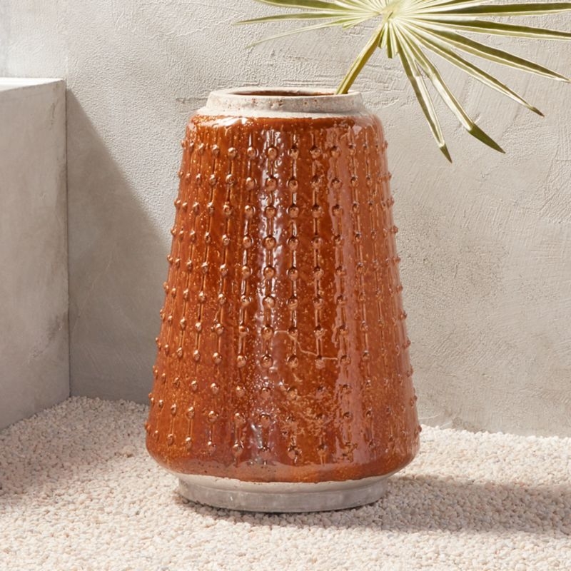 Amber Vase/Planter - Image 1