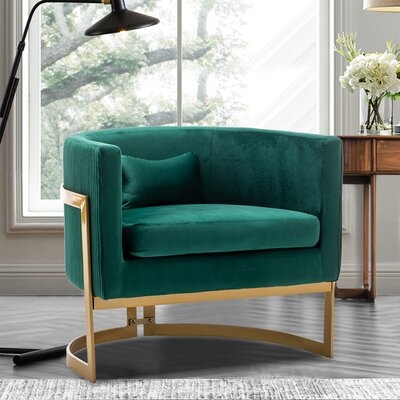 Velvet Armchair Accent Chairs - Image 0