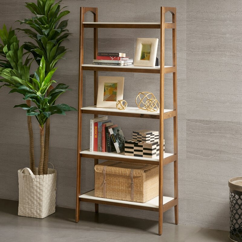 Soho Solid Wood Ladder Bookcase - Image 0